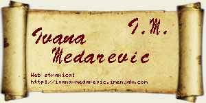 Ivana Medarević vizit kartica